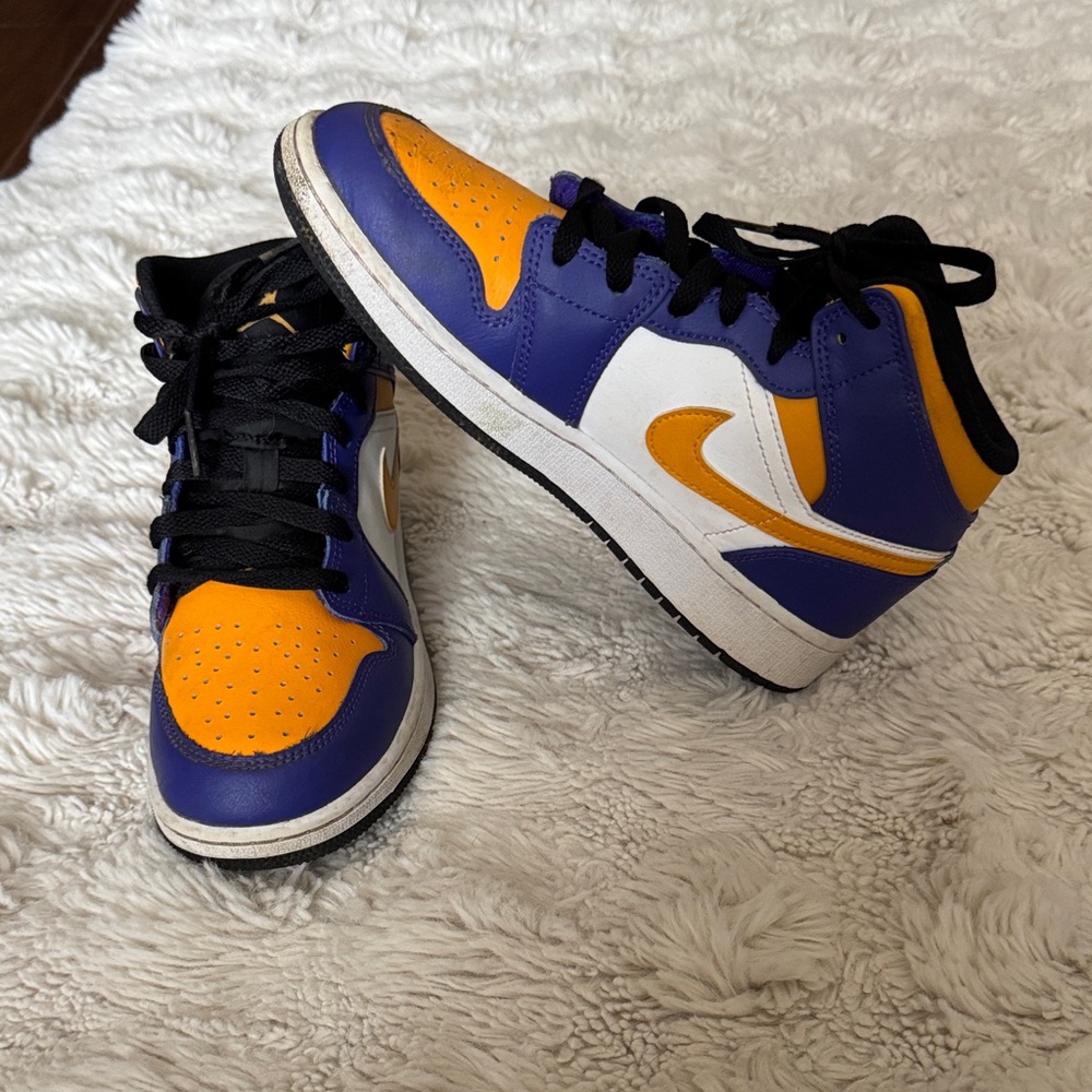 Vibrant Boys Sneakers - Purple, Orange, White